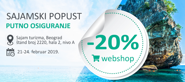 20% popusta za Putno osiguranje, povodom Sajma turizma